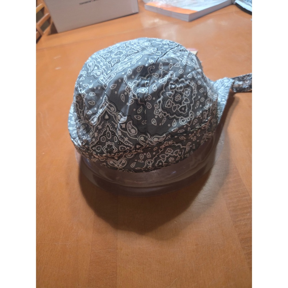 Premium Headwrap Do Rag Bandana Paisley Bandana Grey Pink Style